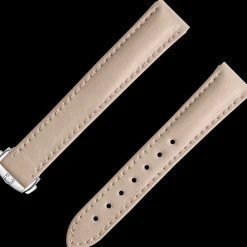 Beige vegan strap with foldover clasp