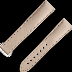 Beige vegan strap with foldover clasp