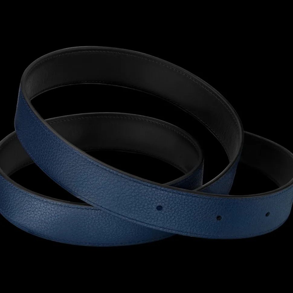 Belt, black / blue