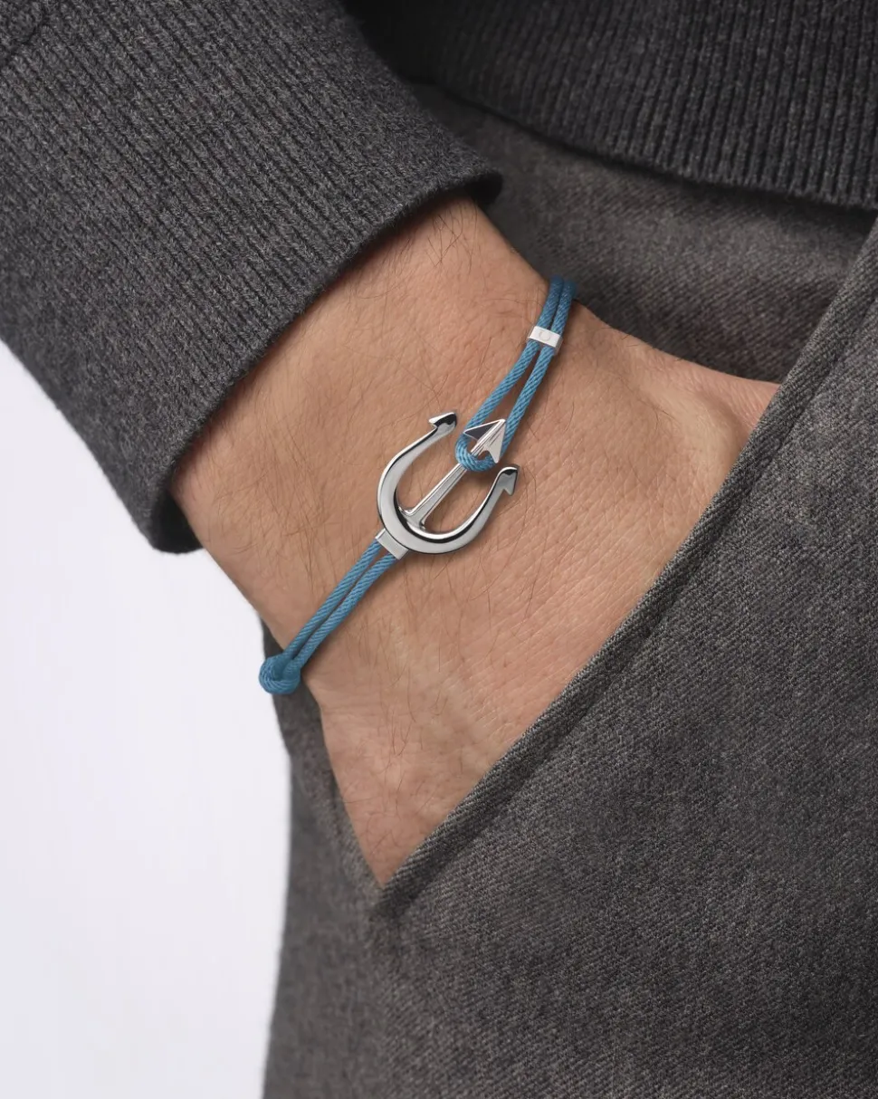 Bracelet, cord, stainless steel