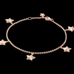 Bracelet, 18k red gold, diamonds