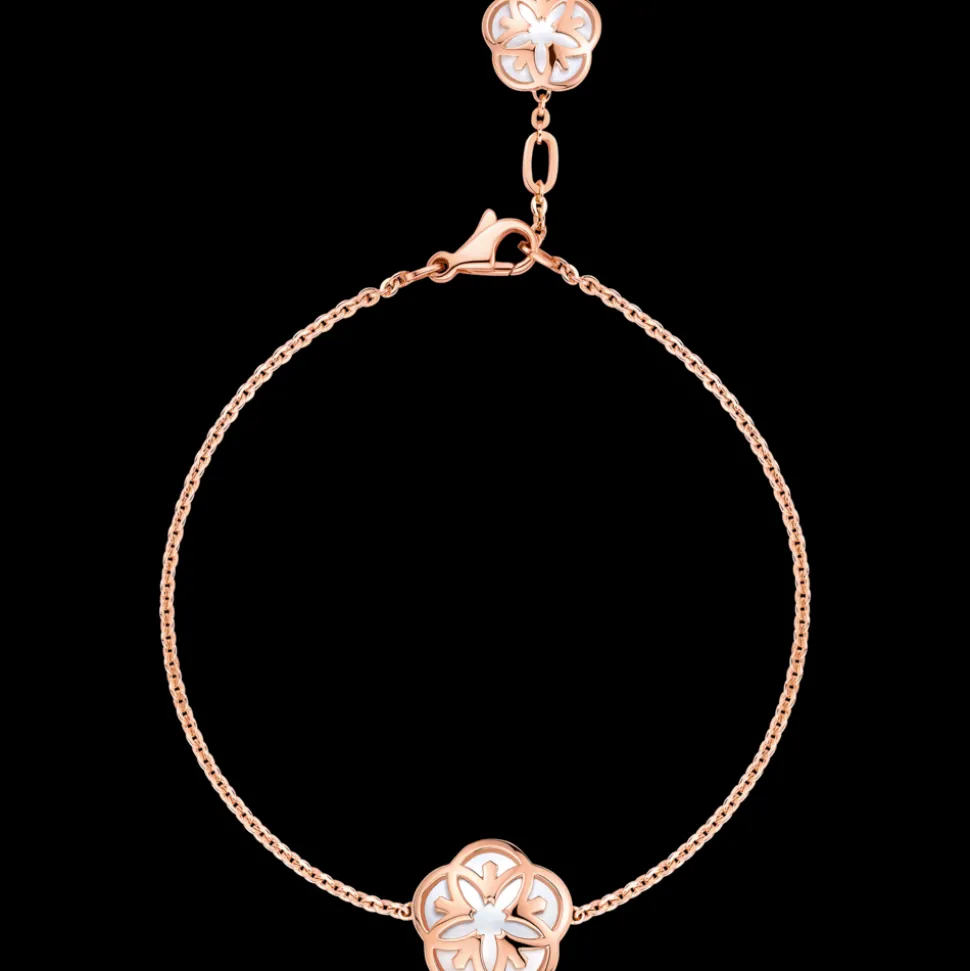 Bracelet, 18k red gold, mother‑of‑pearl