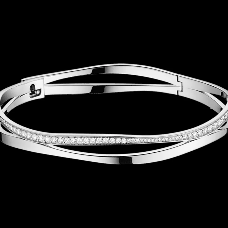 Bracelet, 18k white gold, diamonds