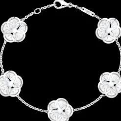 Bracelet, 18k white gold, mother‑of‑pearl