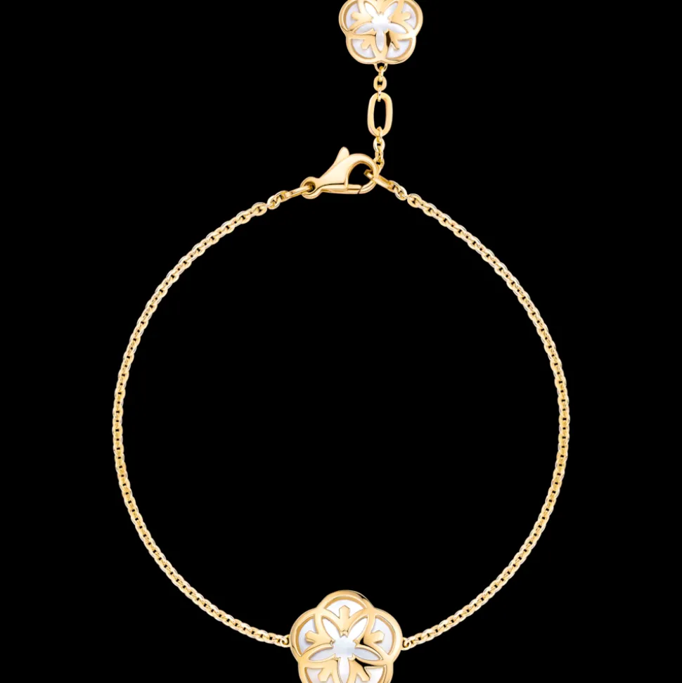 Bracelet, 18k yellow gold, mother‑of‑pearl
