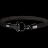 Bracelet, nylon, rubber, stainless steel