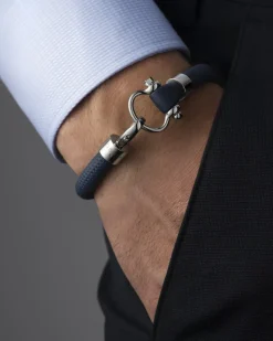 Bracelet, nylon, rubber, stainless steel