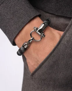 Bracelet, nylon, stainless steel