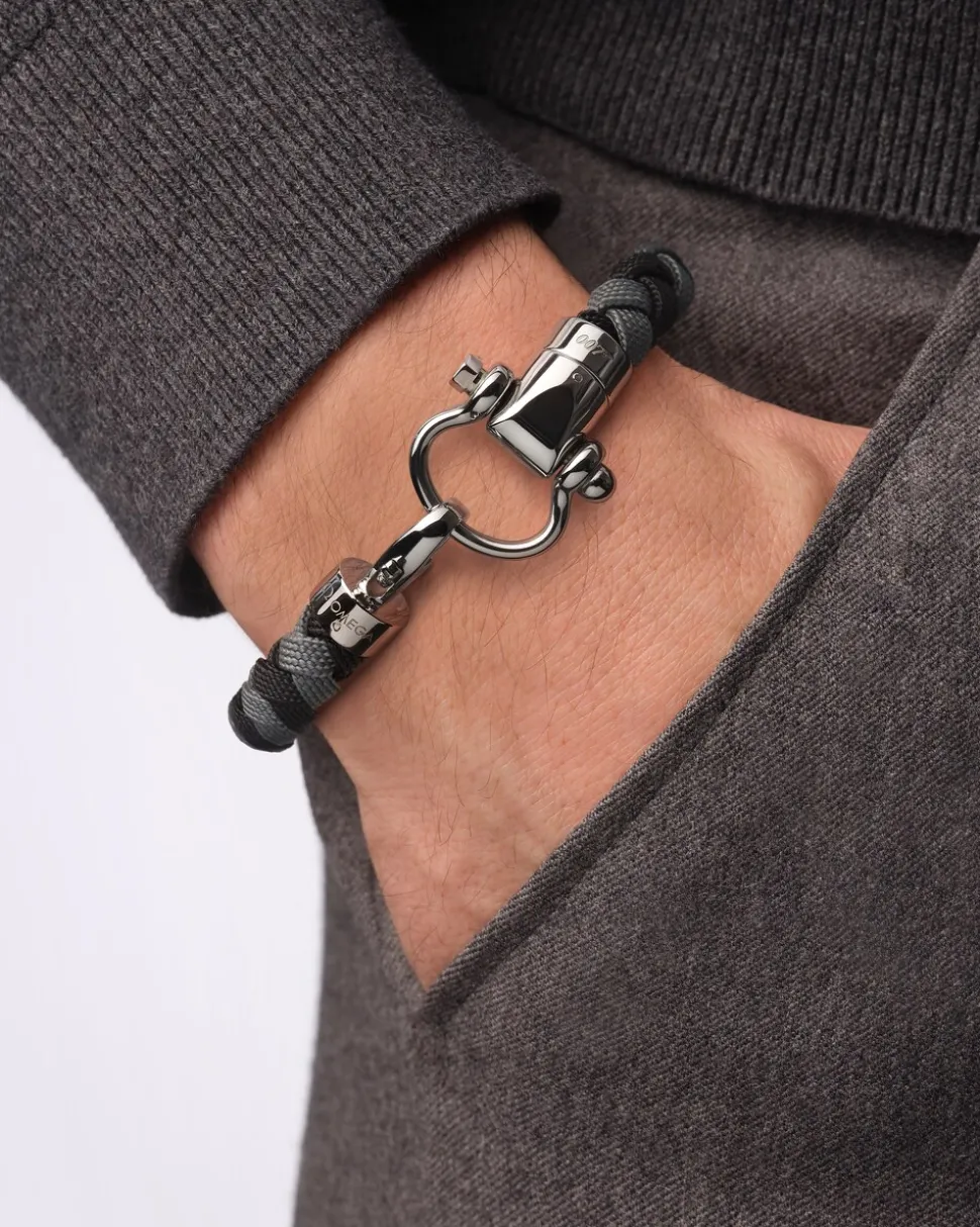 Bracelet, nylon, stainless steel