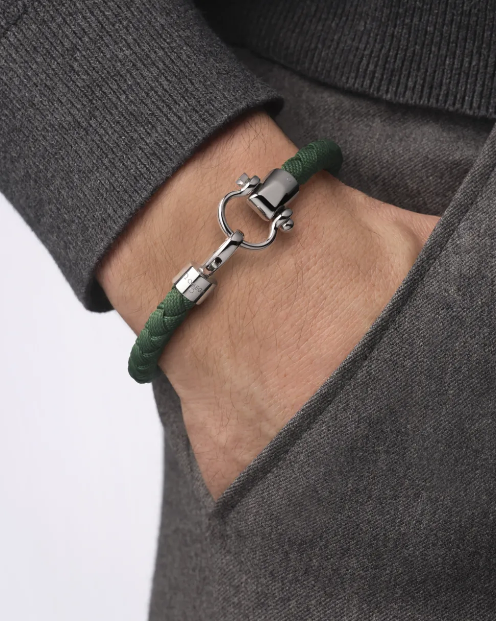 Bracelet, nylon, stainless steel