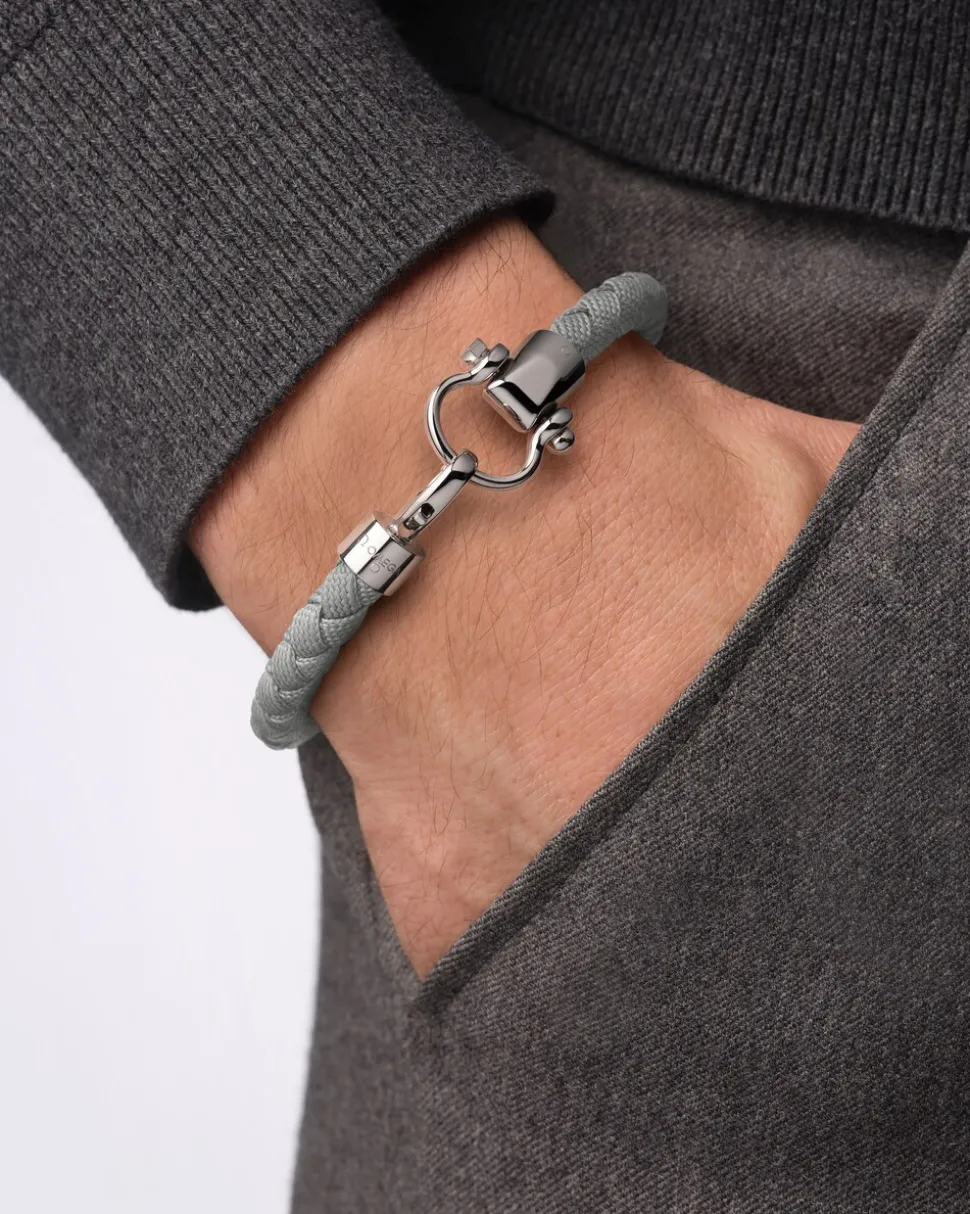 Bracelet, nylon, stainless steel