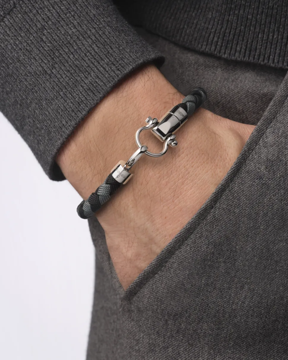Bracelet, nylon, stainless steel