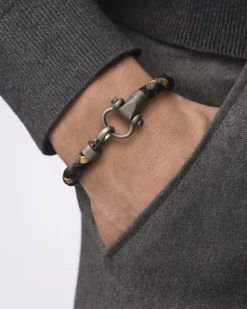 Bracelet, nylon, titanium