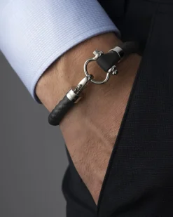 Bracelet, rubber, stainless steel