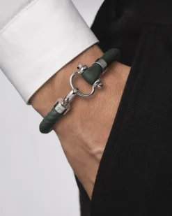 Bracelet, rubber, stainless steel