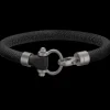 Bracelet, rubber, titanium