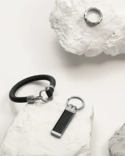 Bracelet, rubber, titanium