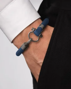 Bracelet, rubber, titanium