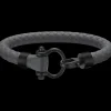 Bracelet, rubber, titanium