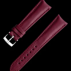 Burgundy vegan strap with pin buckle