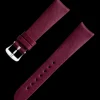 Burgundy vegan strap with pin buckle