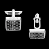 Cufflinks, resin, stainless steel