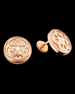 Earring, 18k red gold, mother‑of‑pearl