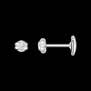 Earring, 18k white gold, diamonds