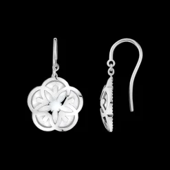 Earring, 18k white gold, mother‑of‑pearl