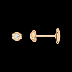 Earring, 18k yellow gold, diamonds