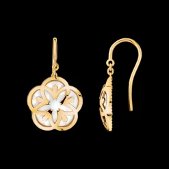 Earring, 18k yellow gold, mother‑of‑pearl
