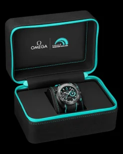 45.5 mm, black ceramic on rubber strap