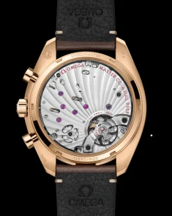 43 mm, Bronze gold on leather strap
