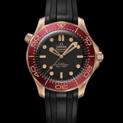 42 mm, Bronze gold on rubber strap