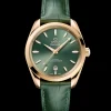 38 mm, Moonshine™ gold on leather
