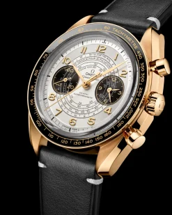 43 mm, Moonshine™ gold on leather strap