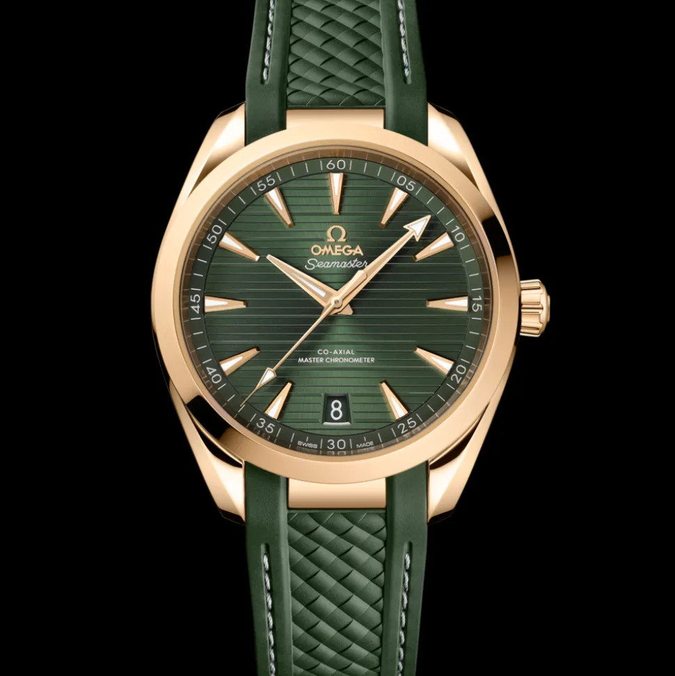 41 mm, Moonshine™ gold on rubber strap
