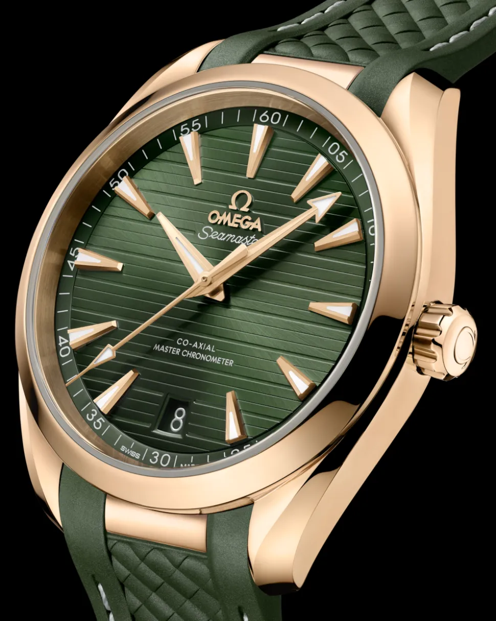 41 mm, Moonshine™ gold on rubber strap