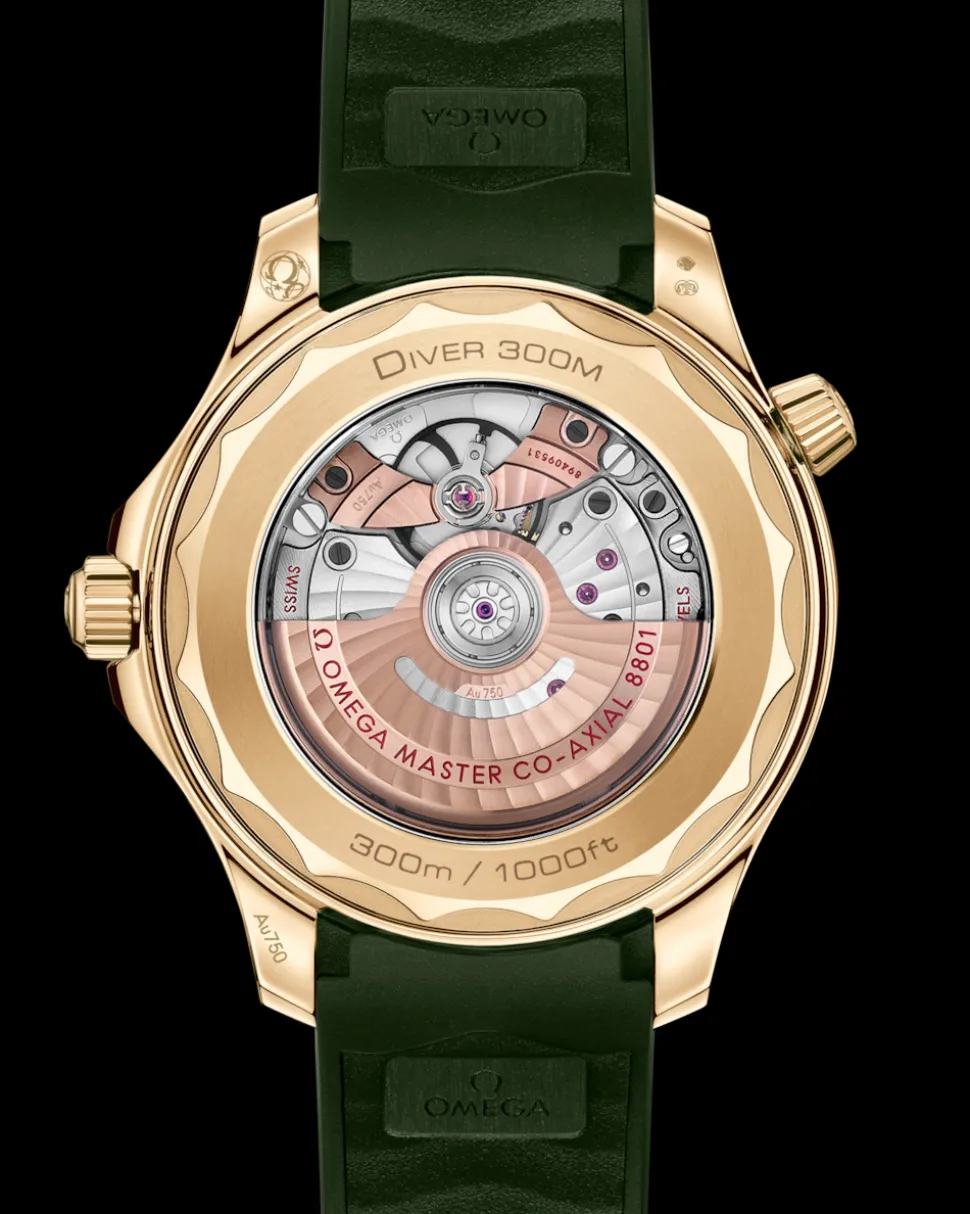 42 mm, Moonshine™ gold on rubber strap