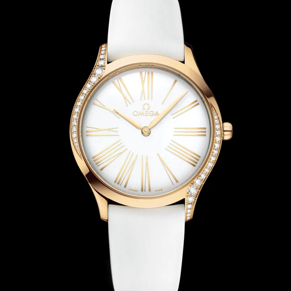 36 mm, Moonshine™ gold on rubber strap