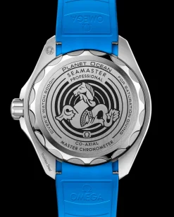 45.5 mm, O‑MEGASTEEL on rubber strap