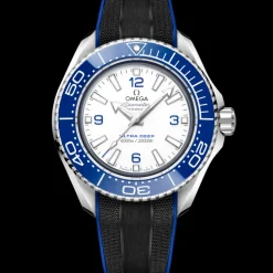 45.5 mm, O‑MEGASTEEL on rubber strap