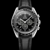 42 mm, platinum on leather strap