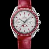 44.25 mm, platinum on leather strap