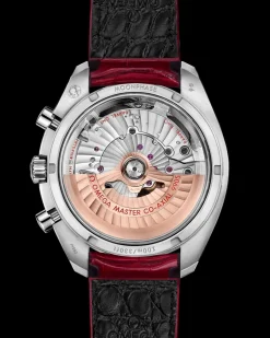 44.25 mm, platinum on leather strap