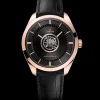 43 mm, Sedna™ gold ‑ Canopus Gold™ on leather strap