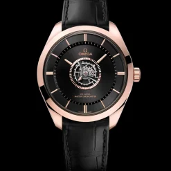 43 mm, Sedna™ gold ‑ Canopus Gold™ on leather strap