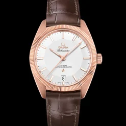39 mm, Sedna™ gold on leather strap