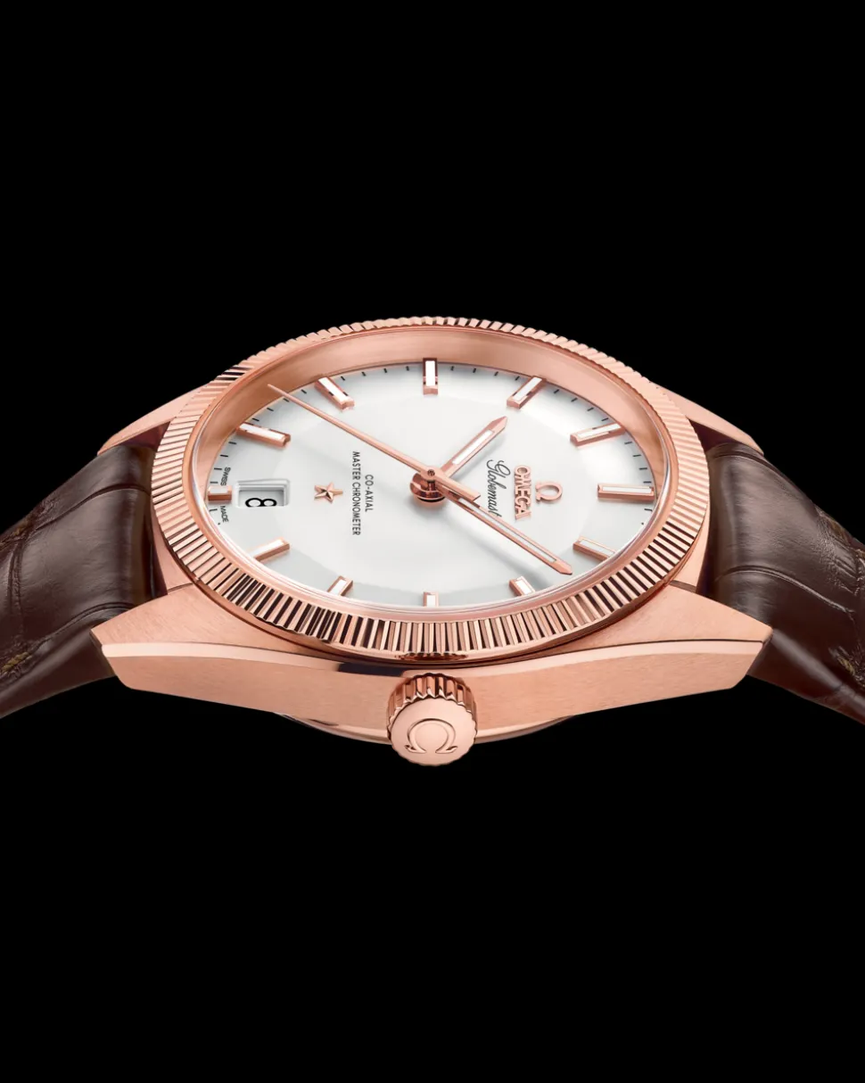 39 mm, Sedna™ gold on leather strap