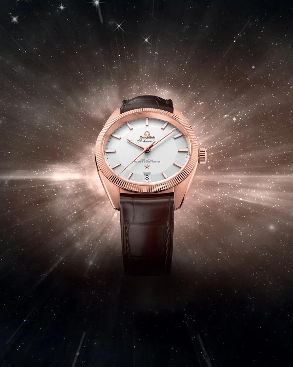 39 mm, Sedna™ gold on leather strap